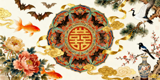 Chinese auspicious patterns guide banner