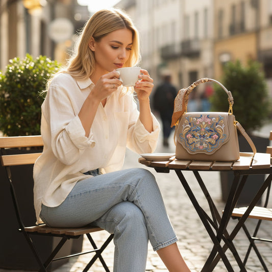 Chinese-vintage-interlock-branch-embroidered-crossbody-bag-PU-leather-with-scarf-model-image