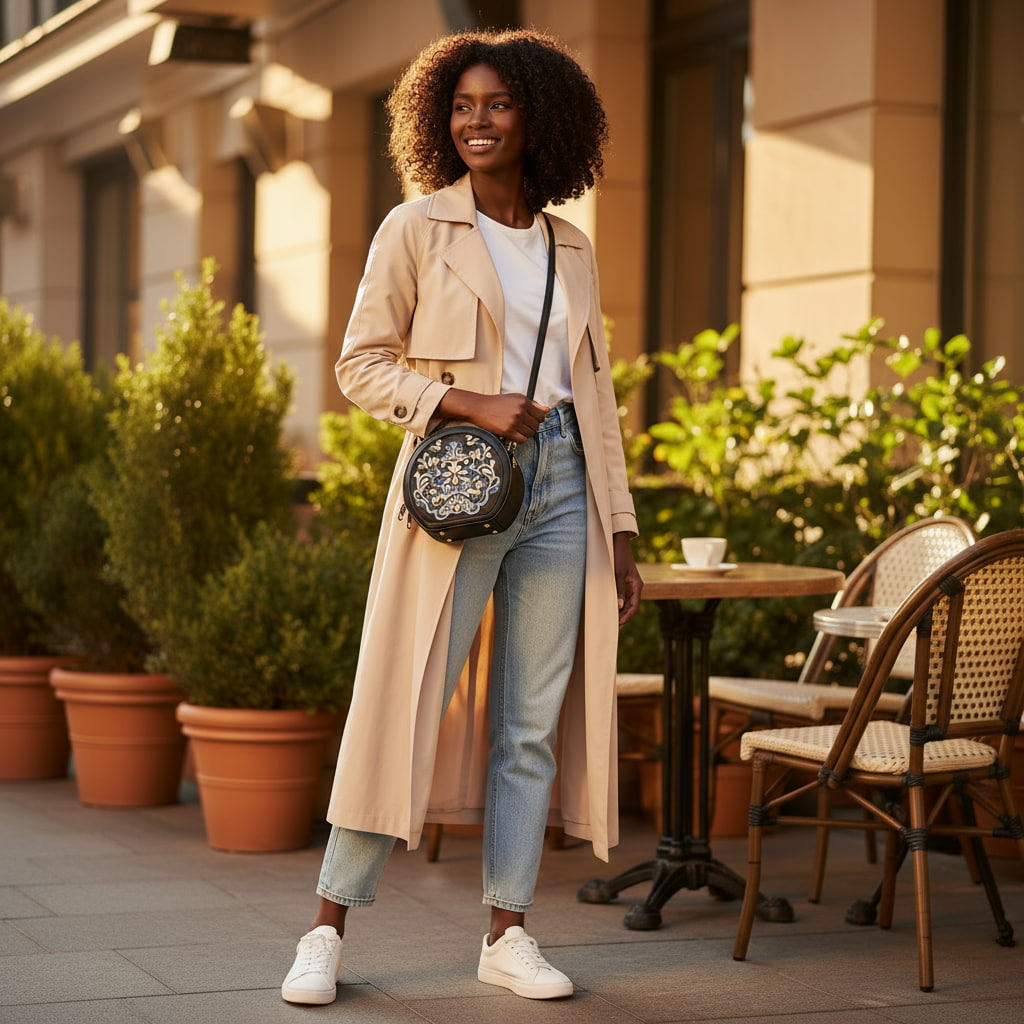 Chinese-vintage-interlock-branch-embroidered-crossbody-circle-bag-PU-leather-model-image