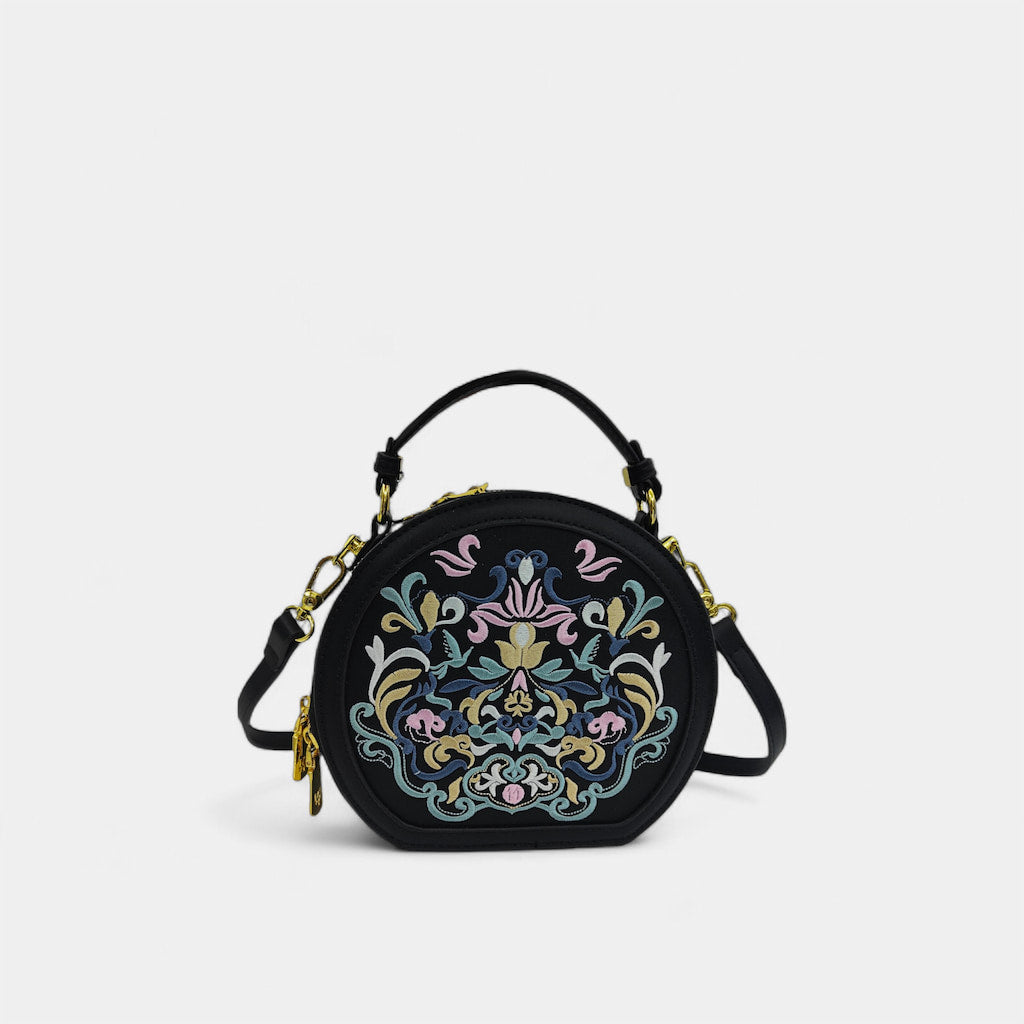 Chinese-vintage-interlock-branch-embroidered-crossbody-circle-bag-PU-leather