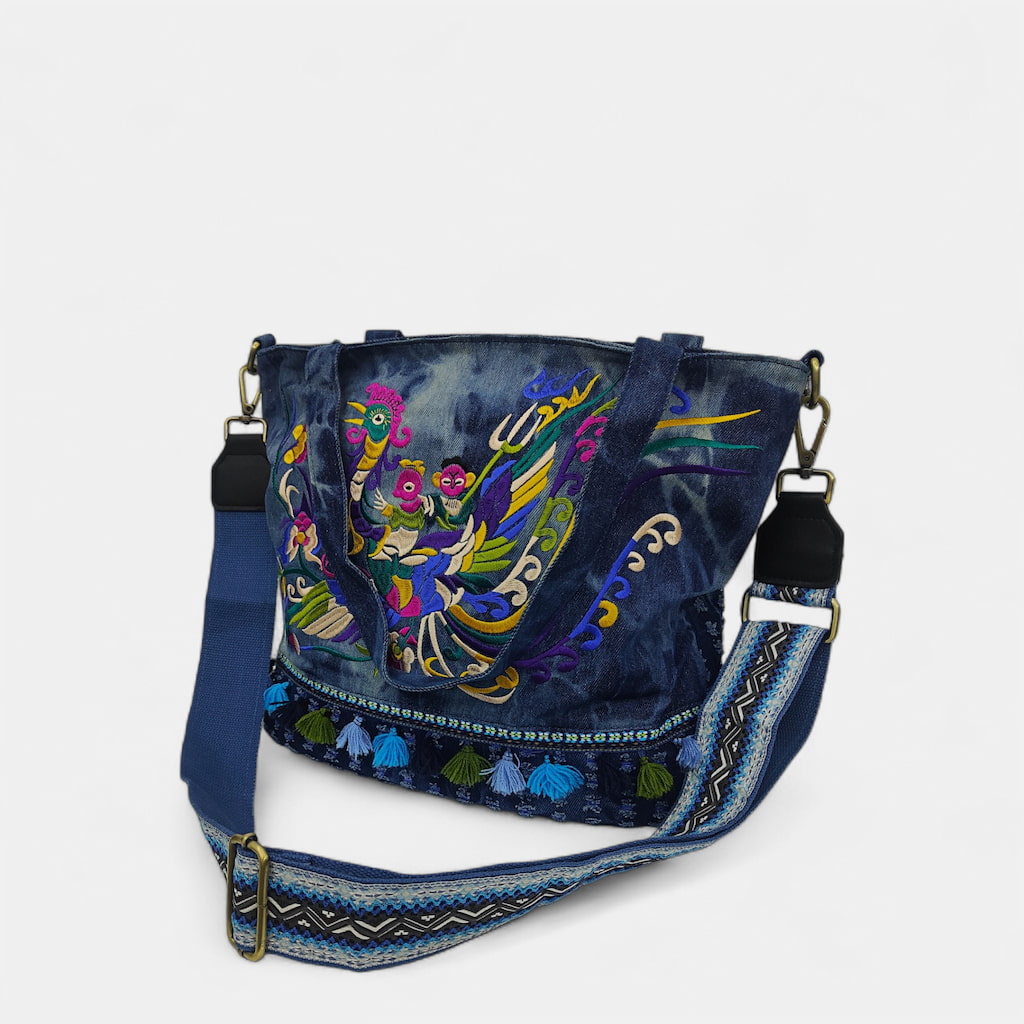 auspicious-bird-vintage-embroidered-tote-bag-tie-dye-denim-side-with-belt