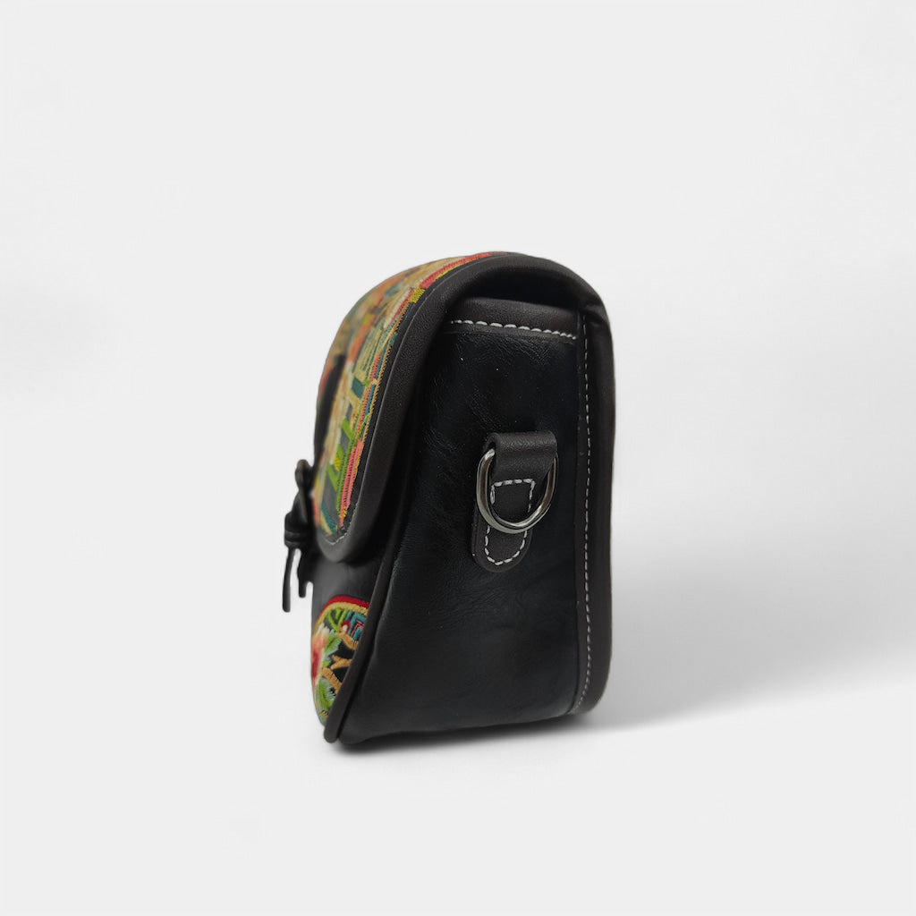 black-vintage-floral-embroidered-crossbody-bag-PU-leather-right