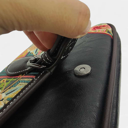 black-vintage-floral-embroidered-crossbody-bag-PU-leather-snap-closure