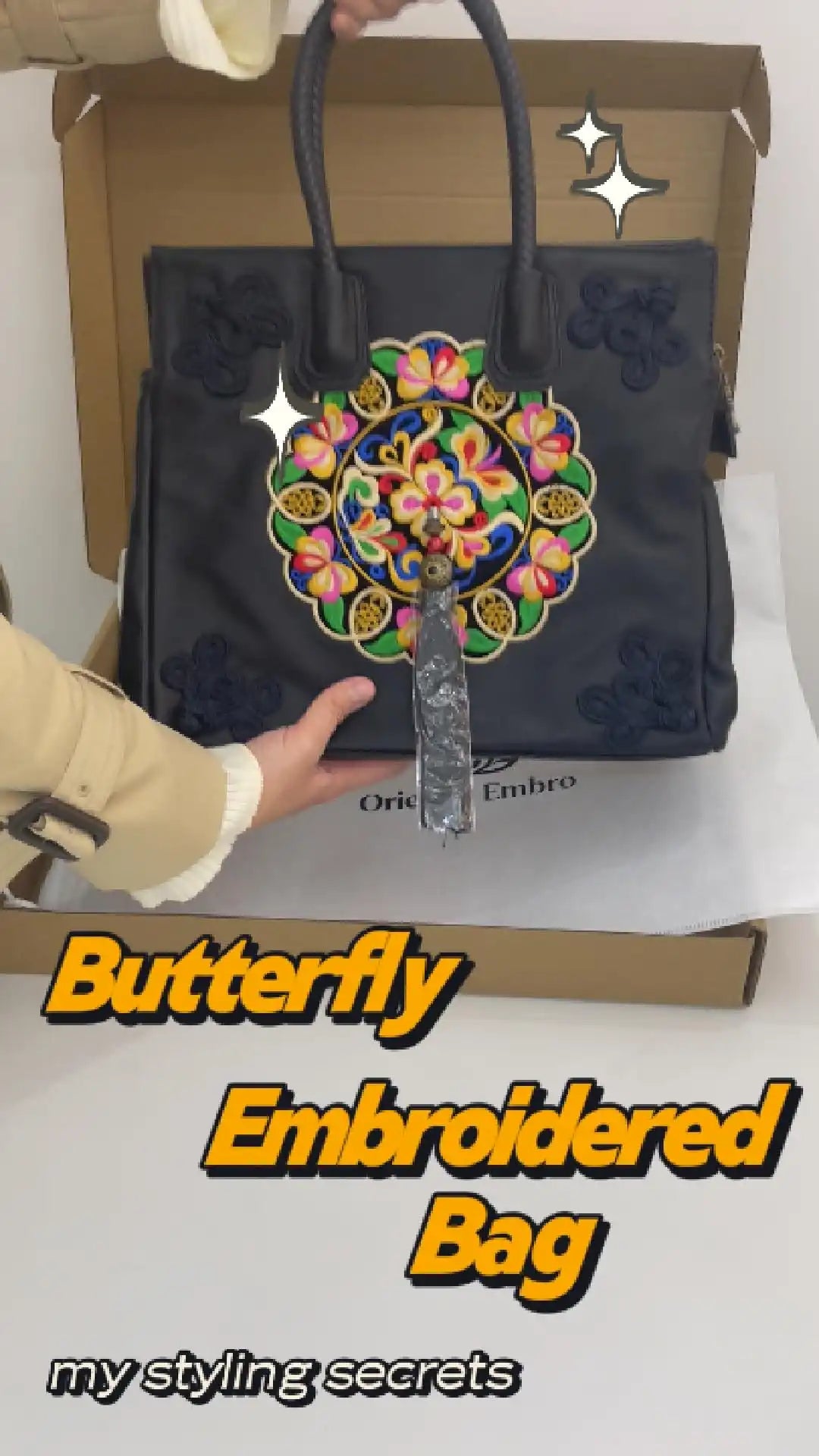 Load video: showcase an embroidered tote bag