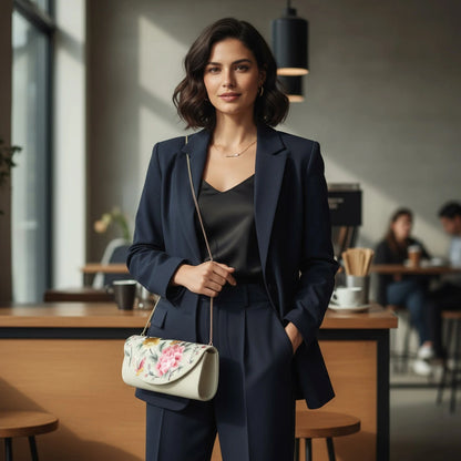 Mulberry Silk Su Embroidery Peony & Butterfly Evening Clutch