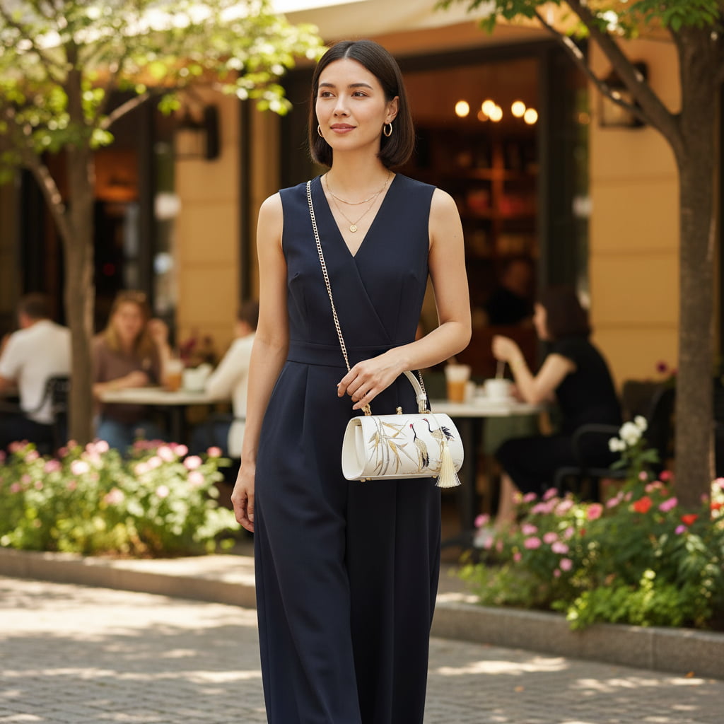 vintage-crane-embroidered-women-barrel-bag-with-tassels-model-image
