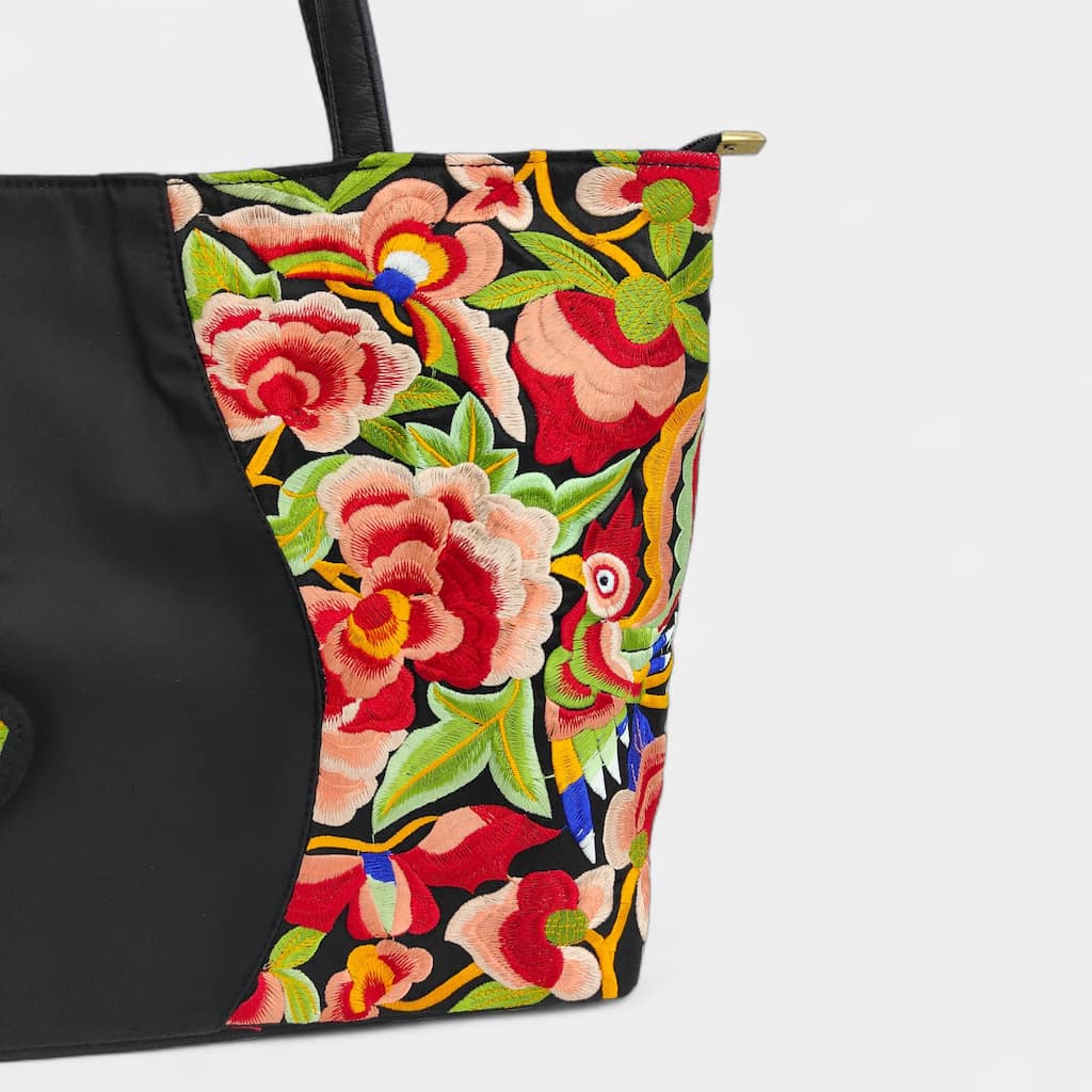 vintage-embroidered-nylon-tote-bag-with-floral-and-butterfly-pattern-embroidery-detail