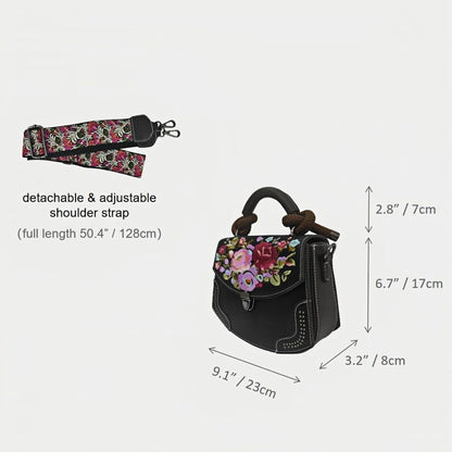 vintage-floral-embroidered-PU-leather-saddle-bag-with-top-handle-dimension