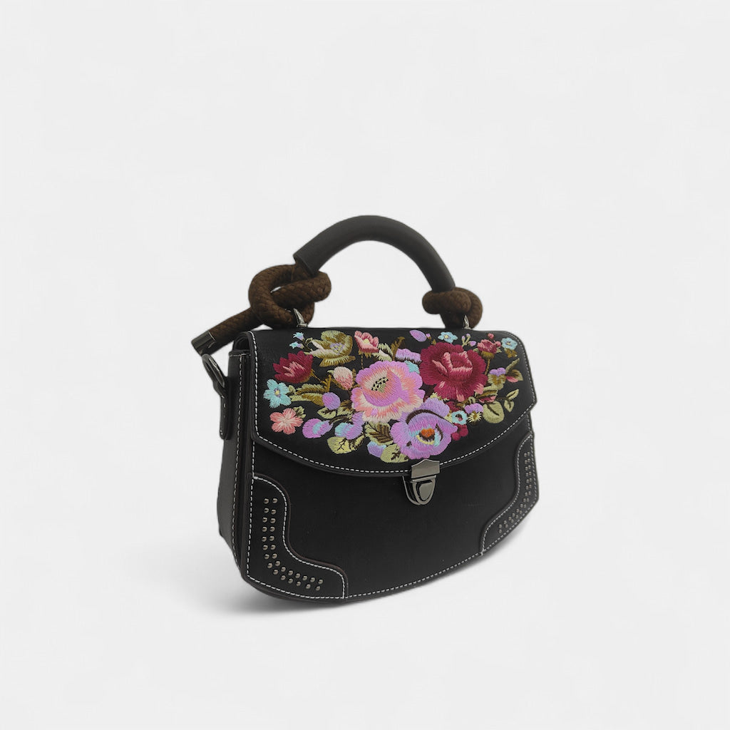 vintage-floral-embroidered-PU-leather-saddle-bag-with-top-handle-left