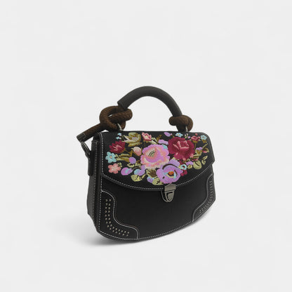 vintage-floral-embroidered-PU-leather-saddle-bag-with-top-handle-left