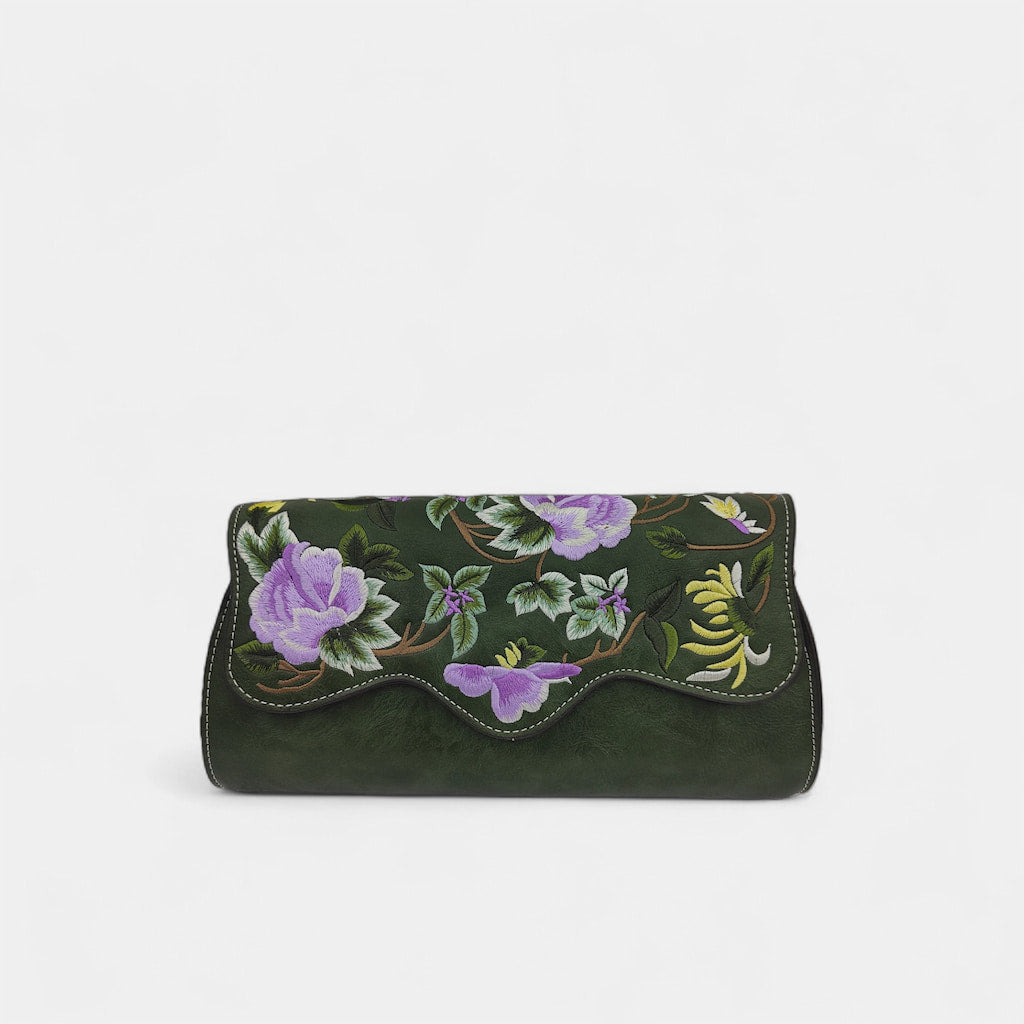vintage-floral-embroidered-women-clutch-and-crossbody-bag-PU-leather-green