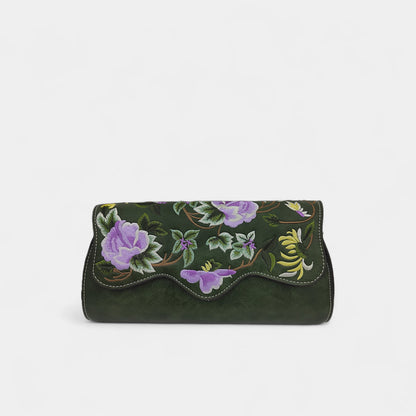 vintage-floral-embroidered-women-clutch-and-crossbody-bag-PU-leather-green