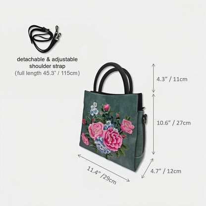 vintage-peony-embroidered-tote-bag-pu-leather-dimension