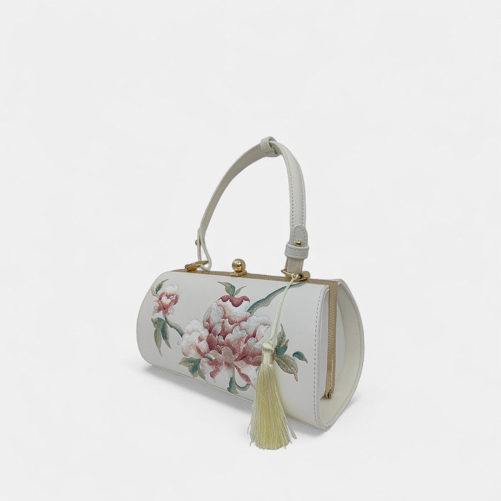 vintage-peony-embroidered-women-barrel-bag-with-tassels-right-front