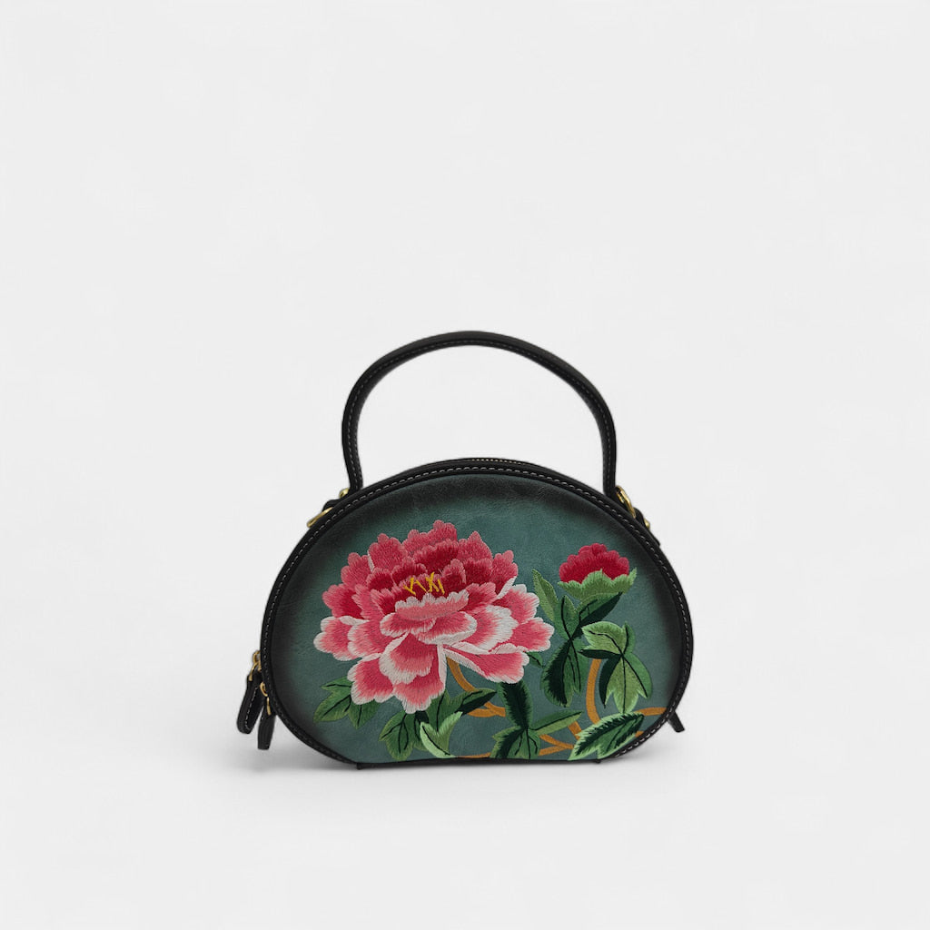 vintage-peony-embroidered-women-crossbody-circle-bag-PU-leather