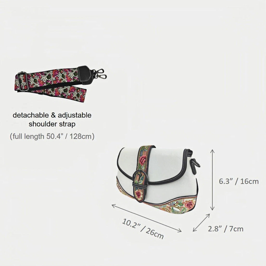 white-vintage-floral-embroidered-crossbody-bag-PU-leather-dimension